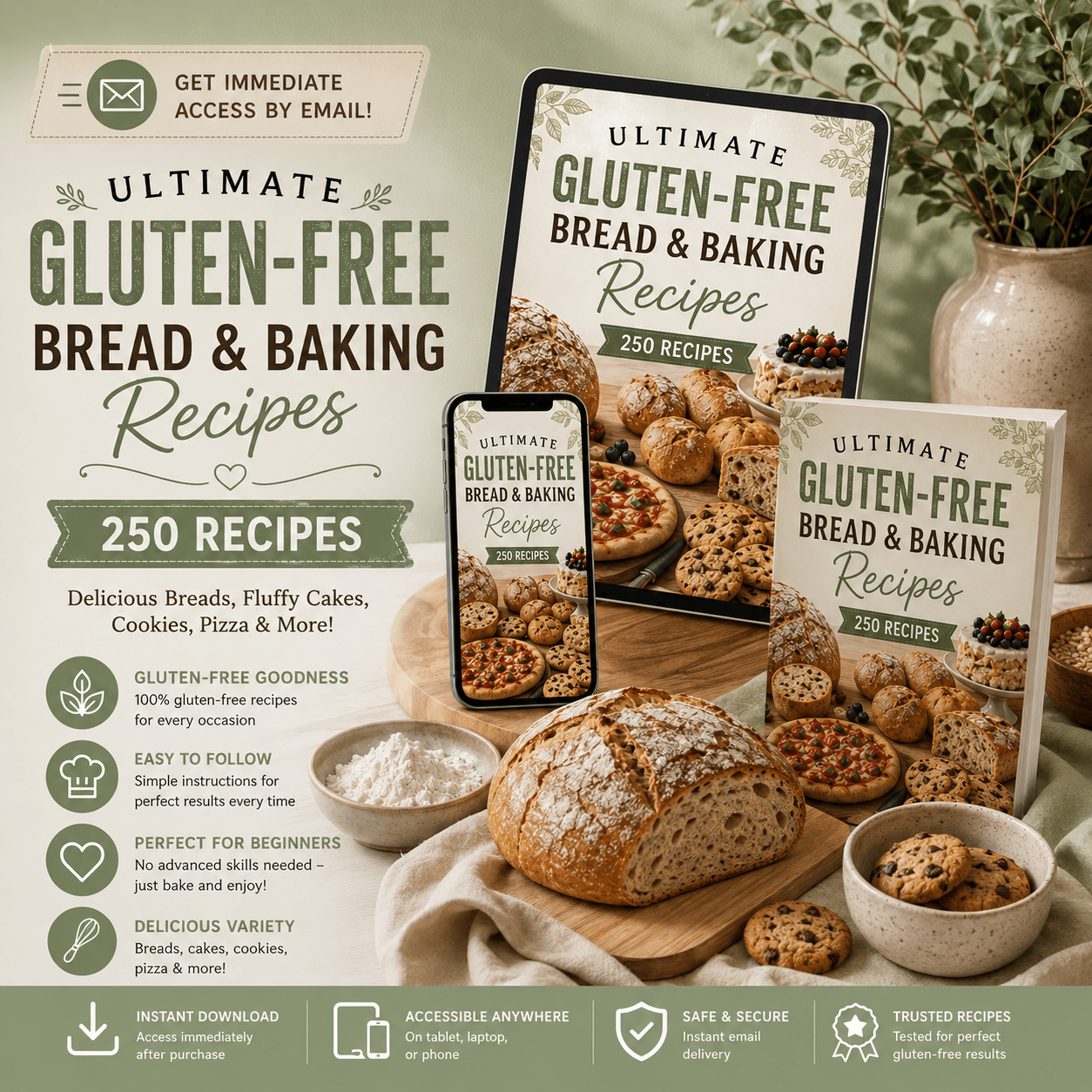 Ultimate Gluten-Free Breads & Baking – Digital Cookbook